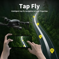 FAKJANK 1080P kamerás FPV dron LED világítással, WiFi, magasságtartás, kezdőknek 5