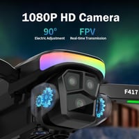 FAKJANK 1080P kamerás FPV dron LED világítással, WiFi, magasságtartás, kezdőknek 3