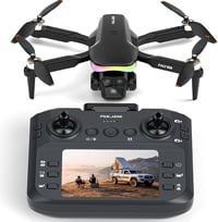 Dronă RC FAKJANK cu cameră 4K, iluminare LED RGB, quadcopter FPV cu telecomandă, mod headless, menținere a altitudinii, poziționare optică 1