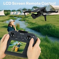 Dronă RC FAKJANK cu cameră 4K, iluminare LED RGB, quadcopter FPV cu telecomandă, mod headless, menținere a altitudinii, poziționare optică 2