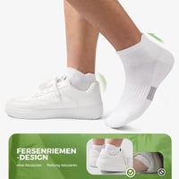 FALARY Bamboo Sneaker Zokni Férfi Női 6 Pár Fehér 43-46-os Méret Rövid Sportszokni Lélegző Antibakteriális Futózokni Unisex 4