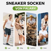 FALARY Bamboo Sneaker Zokni Férfi Női 6 Pár Fehér 43-46-os Méret Rövid Sportszokni Lélegző Antibakteriális Futózokni Unisex 2