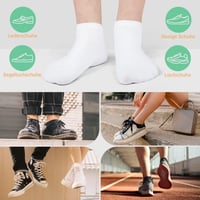 FALARY Ponožky Sneaker pánske a dámske z biobavlny, 12 párov, unisex členkové ponožky, športové, nízke 6