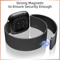 Faliogo Rozsdamentes Acél Szíj Fitbit Versa 3/4/Sense/Sense 2 Órához - Mágneses Záródás, Állítható Méret, Többféle Színben, Férfiaknak és Nő 6