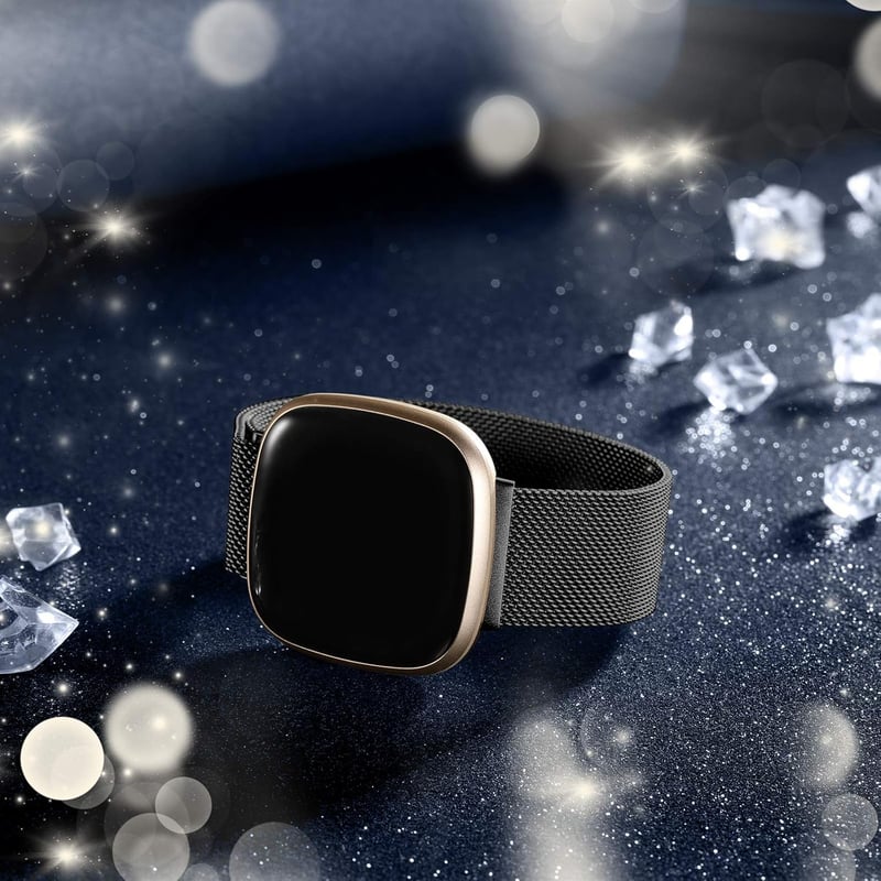 Faliogo Rozsdamentes Acél Szíj Fitbit Versa 3/4/Sense/Sense 2 Órához - Mágneses Záródás, Állítható Méret, Többféle Színben, Férfiaknak és Nő