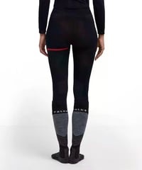 Colanți 3/4 FALKE Anniversary, Negru (3000) - Mărimea XL, material funcțional călduros, uscare rapidă, respirabili, 1 buc. 2