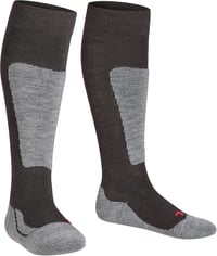 Șosete de schi pentru copii FALKE, respirabile, cu uscare rapidă, termoreglabile, anti-miros, 1 pereche - 39-42, Negru 3000. 4