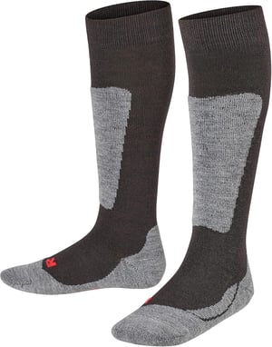 FALKE Active Ski dječje skijaške čarape - crne - veličina 39-42