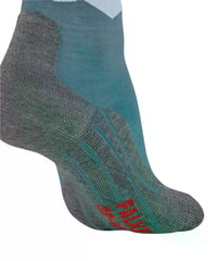 Șosete de drumeție pentru bărbați FALKE TK2 Explore Crest - albastru (Blue Steel), mărimea 42-43, amortizare groasă, antibătătură, lână 6