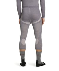 Colanți funcționali 3/4 pentru bărbați FALKE Wool-Tech Light - gri (Grey-Heather), mărimea M, lână merinos cu uscare rapidă 2