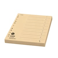 Falken 100 buc. Separatoare din carton reciclat DIN A4, culoarea șamois, pentru bibliorafturi, dosare, caiete mecanice și agende, certificat Blue Angel 7