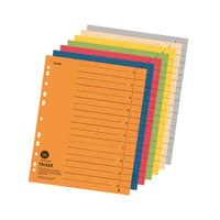 Falken 100 buc. Separatoare din carton reciclat DIN A4, culoarea șamois, pentru bibliorafturi, dosare, caiete mecanice și agende, certificat Blue Angel 4