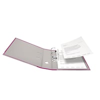 Zakladač na dokumenty Falken PP-Color, 3 ks – A4, šírka 8 cm, farba černica, vegánsky plastový krúžkový zakladač, vyrobené v Nemecku 5
