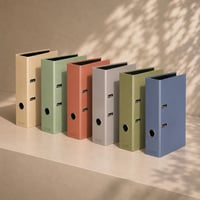 Zakladač FALKEN Pure Earth, šírka 8 cm, formát A4, terakotová prírodná farba, kancelárske šanóny 4