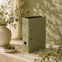 Zakladač FALKEN Pure Earth, šírka 8 cm, formát A4, prírodná olivová farba 2
