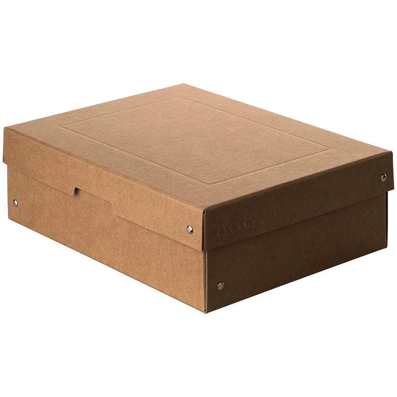 Kartonová archivačná škatuľa Falken PureBox Nature, DIN A4, výška 100 mm, hnedá