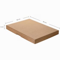 Cutie din carton Falken PureBox Nature cu capac, DIN A3, înălțime 40 mm, maro, cutie de depozitare, cutie de cadou 3