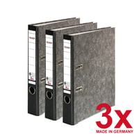 FALKEN Recycling šanón 3 ks - 5 cm úzky, DIN A4, čierny chrbát 2