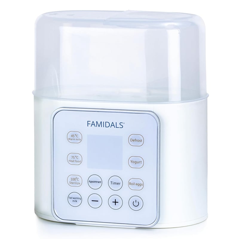 Famidals 6 az 1-ben elektromos cumisüveg melegítő és sterilizáló készlet