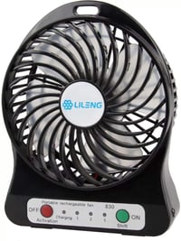 Nabíjateľný stolový ventilátor v tvare palmového listu s USB napájaním, 3 rýchlosťami, prenosný mini ventilátor na doma aj do kancelárie, na vnútorné aj vonkajšie použitie 1