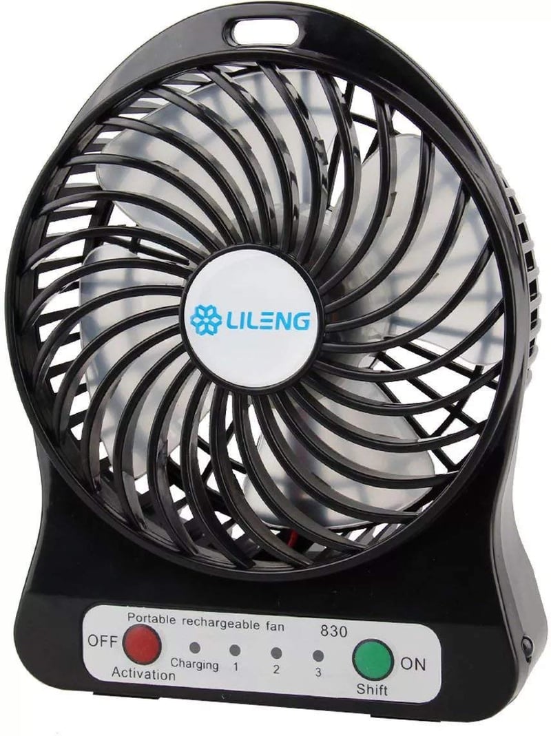 Nabíjateľný stolový ventilátor v tvare palmového listu s USB napájaním, 3 rýchlosťami, prenosný mini ventilátor na doma aj do kancelárie, na vnútorné aj vonkajšie použitie