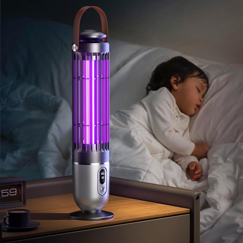 FanFu Guo Elektromos Rovarcsapda UV Lámpa Szúnyog Légy Csapda Éjszakai Fény Fekete