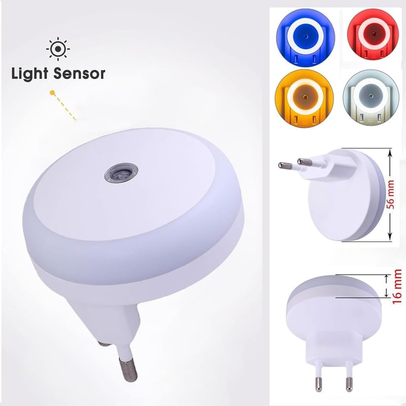 FanFuGuo LED Éjszakai Lámpa Gyerekeknek Szenzorral 3db Piros