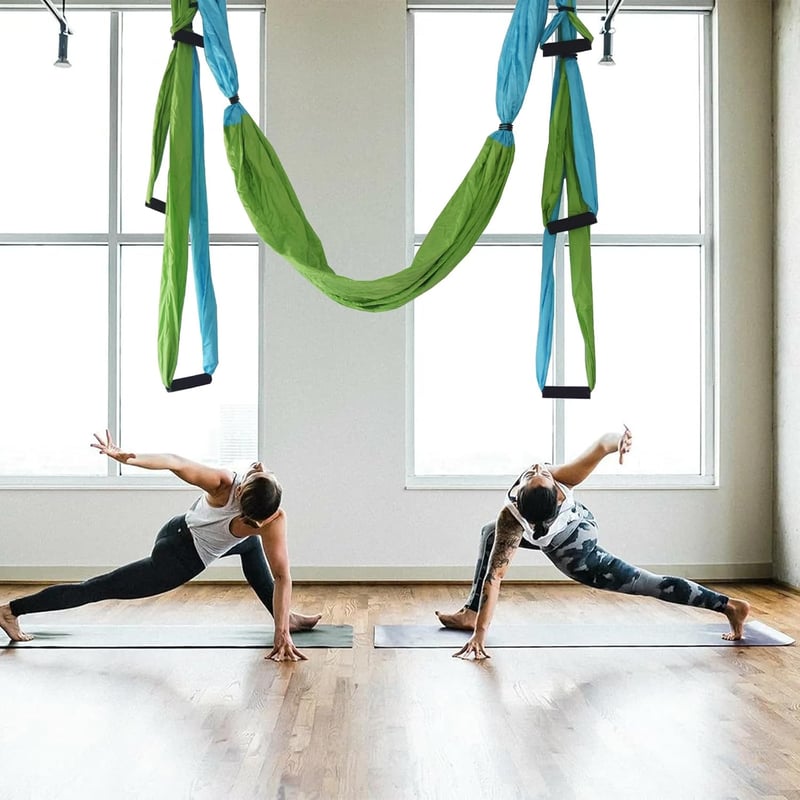 Fangehong Yoga Függőágy 2,5m Antigravitációs Lógó Hinta Nylon Kötélkészlet Felszereléssel