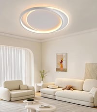 FANLG Dimmelhető LED mennyezeti lámpa 3000K-6000K 24 W 2400 lm modern nappali hálószoba konyha 40 x 35 x 5.5 cm 8