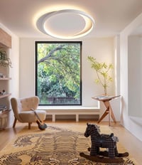 FANLG Dimmelhető LED mennyezeti lámpa 3000K-6000K 24 W 2400 lm modern nappali hálószoba konyha 40 x 35 x 5.5 cm 7