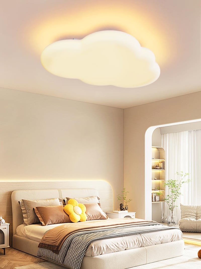 FANLG LED Mennyezeti Lámpa 45W 50cm Felhő Forma Dimmelhető Távirányítóval 3000-6000K - B50 Cm Dimmable