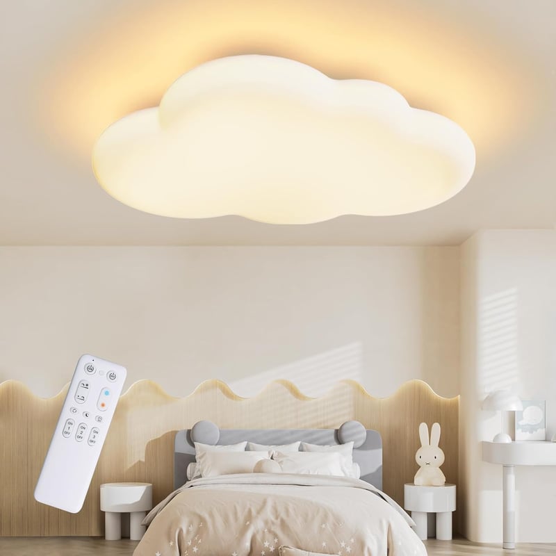 FANLG LED Mennyezeti Lámpa 45W 50cm Felhő Forma Dimmelhető Távirányítóval 3000-6000K - B50 Cm Dimmable