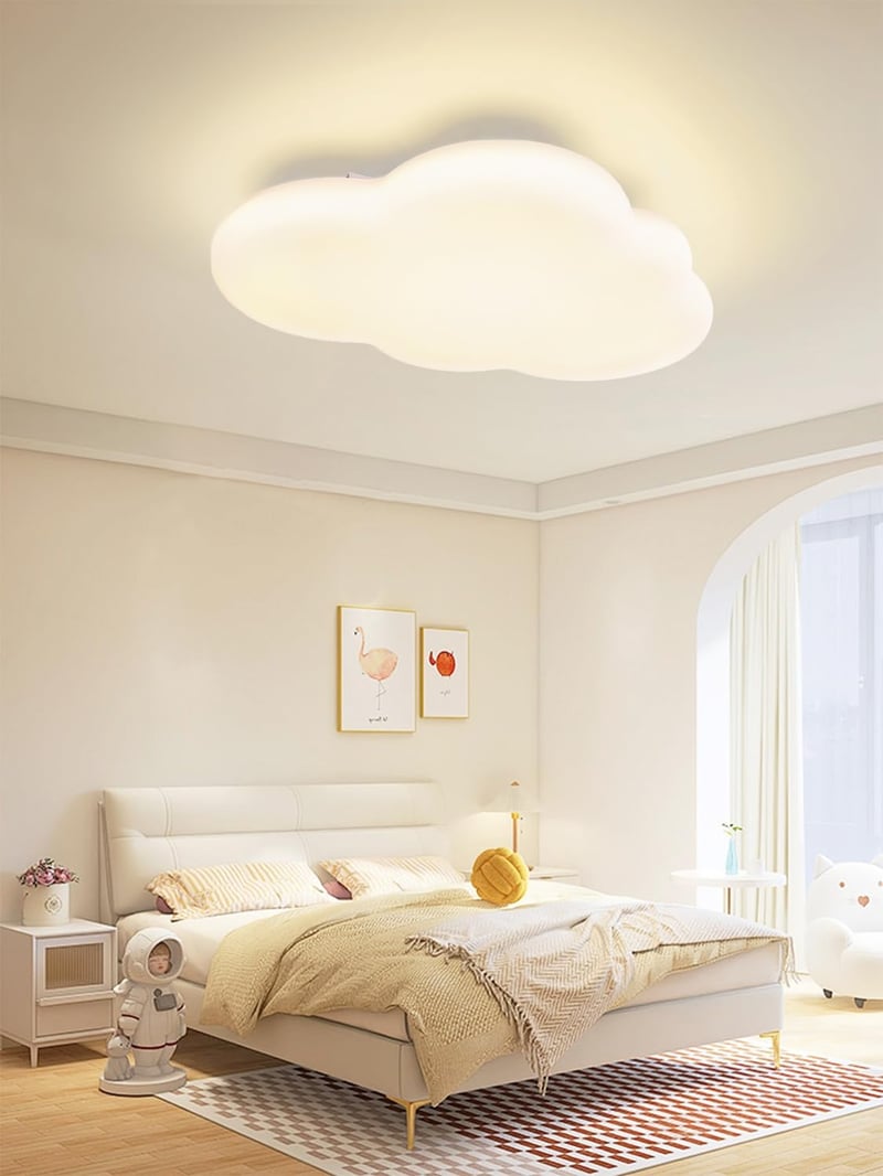FANLG LED Mennyezeti Lámpa 45W 50cm Felhő Forma Dimmelhető Távirányítóval 3000-6000K - B50 Cm Dimmable