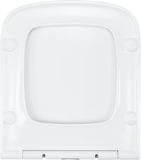 Fanmitrk Négyzet WC-ülőke Soft-Close Mechanizmussal, Fehér Duroplast 8