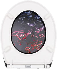 Fanmitrk WC-ülőke Duroplast Buborék Mintás Soft-Close Gyorslecsapódás 3