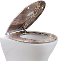 Fanmitrk WC ülőke puha záródással, gyorsfelszabadítás, duroplast, kötél mintás 8