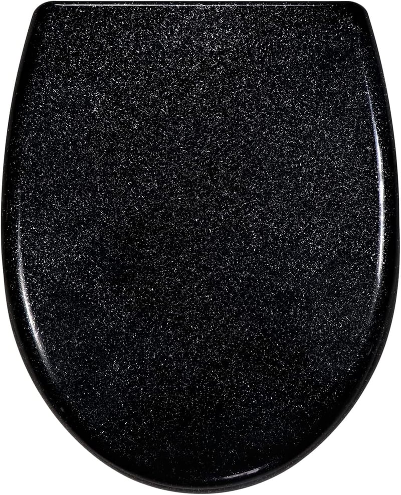 Fanmitrk WC ülőke soft close fekete duroplast gyorslecsapódás