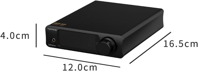 Fanmusic Topping DX3 Pro+ ES9038Q2M Bluetooth DAC erősítő ezüst