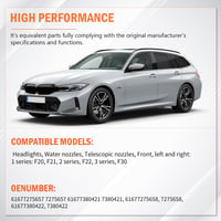 FanPaYY Fényszóró 2 db Mosó Fúvóka BMW 1 2 3 4 Series F20 F21 F22 F30 F31 F32 F33 F34 F36 6
