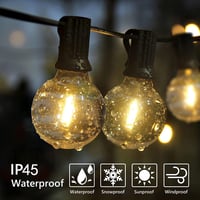 FANSANMY LED Fényfüzér Kültéri 18m IP45 Vízálló 30+1 G40 Izzó Kerti Dekoráció 2