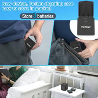 Fantasyo GoPro Hero 13 Black csereakkumulátor 2100 mAh + 3 csatornás gyorstöltő - 3 db 7