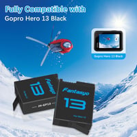 Fantasyo GoPro Hero 13 Black csereakkumulátor 2100 mAh + 3 csatornás gyorstöltő - 3 db 3
