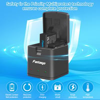 Fantasyo GoPro Hero 13 Black csereakkumulátor 2100 mAh + 3 csatornás gyorstöltő - 3 db 6