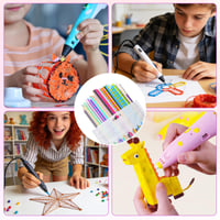 Náplň do 3D pera Fantasyon pre 3Doodler Start+, 2,5 mm PCL, 300 ks, 30 farieb, 15 cm x 10 ks z každej farby 7