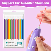 Náplň do 3D pera Fantasyon pre 3Doodler Start+, 2,5 mm PCL, 300 ks, 30 farieb, 15 cm x 10 ks z každej farby 6