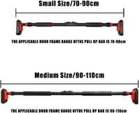 Fantecia Ajtókeretbe Szerelhető Húzódzkodó Rúd 70-110cm Csavarmentesen 250kg 6
