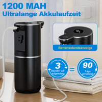 Fantictas Automatikus Szappanadagoló Kijelzővel, USB Töltős, 6 Fokozatú, 380 ml, Falra Szerelhető, Fürdőszobába és Konyhába, Fekete 4