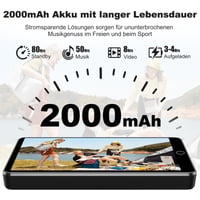 Fanvace MP3 player sa Spotify, Bluetooth i WLAN vezom, sa ekranom osetljivim na dodir od 4,02 inča 5