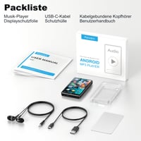 Fanvace MP3 player sa Spotify, Bluetooth i WLAN vezom, sa ekranom osetljivim na dodir od 4,02 inča 8