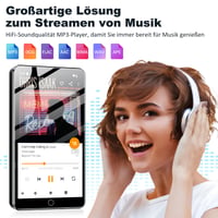 Fanvace MP3 player sa Spotify, Bluetooth i WLAN vezom, sa ekranom osetljivim na dodir od 4,02 inča 2